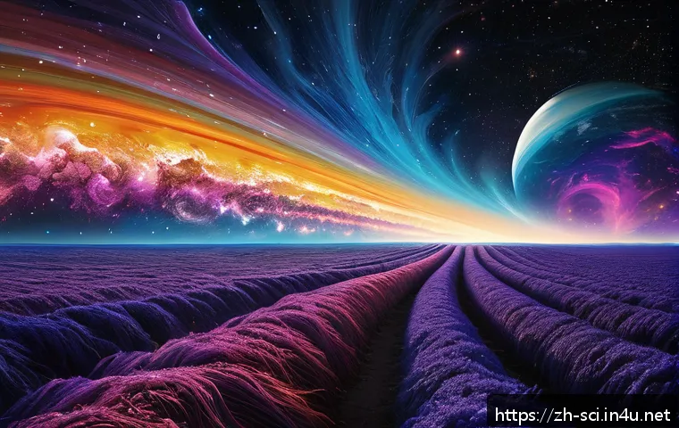 우주론적 인플레이션 이론 - A vivid cosmic scene illustrating the universe&rsquo;s rapid inflation phase just after the Big Bang, show...